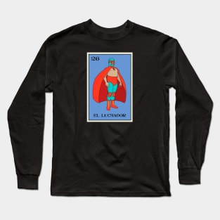 El Luchador Ver. 2 Loteria Long Sleeve T-Shirt